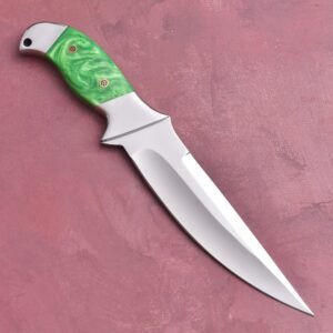 custom handmade J2 steel Premium Quality with Loveless knife with an original cow leather sheath