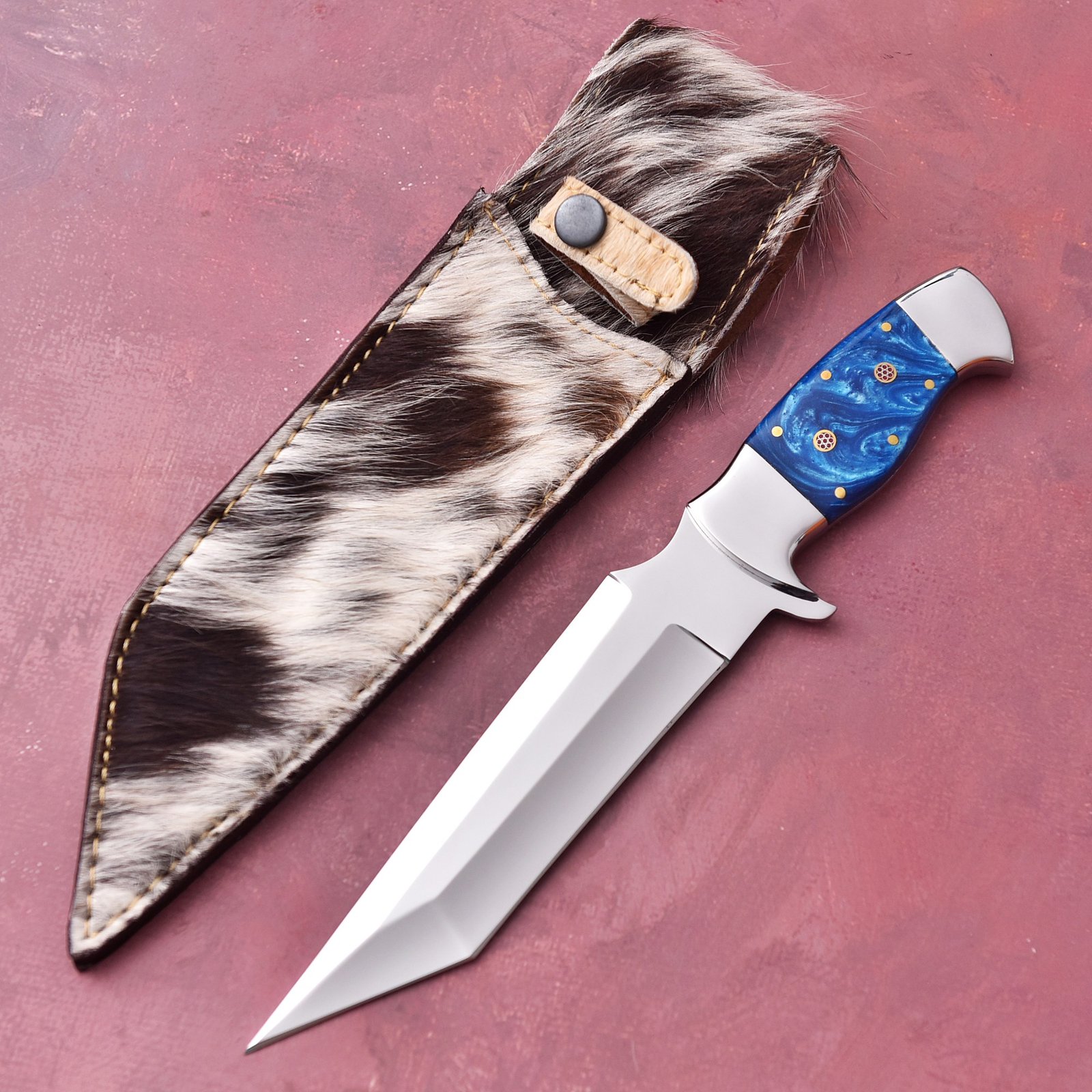 custom handmade J2 steel Premium Quality with Loveless knife with an original cow leather sheath custom handmade J2 steel Premium Quality with Loveless knife with an original cow leather sheath