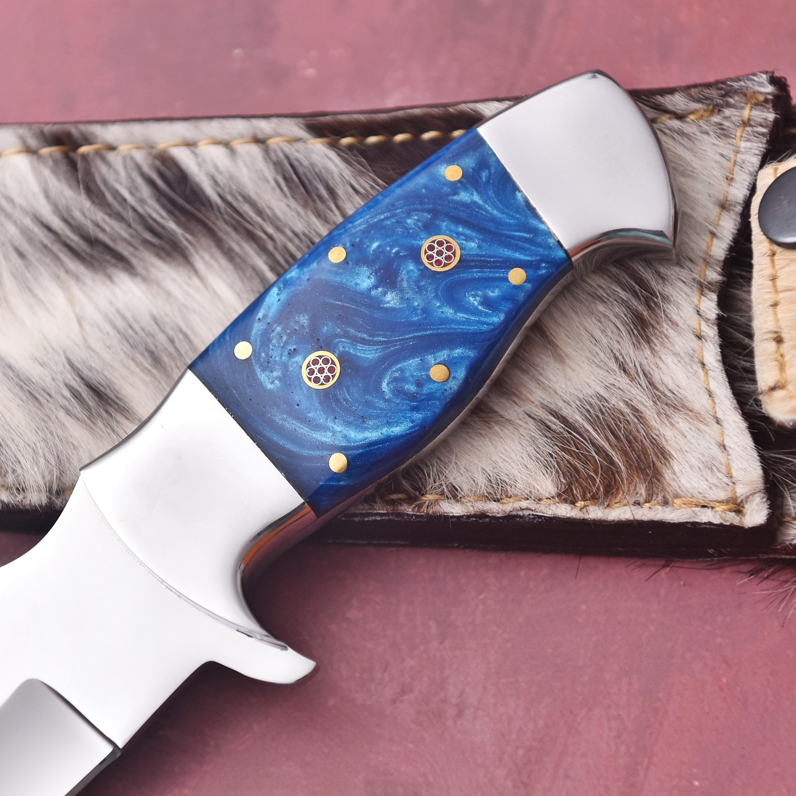 custom handmade J2 steel Premium Quality with Loveless knife with an original cow leather sheath custom handmade J2 steel Premium Quality with Loveless knife with an original cow leather sheath