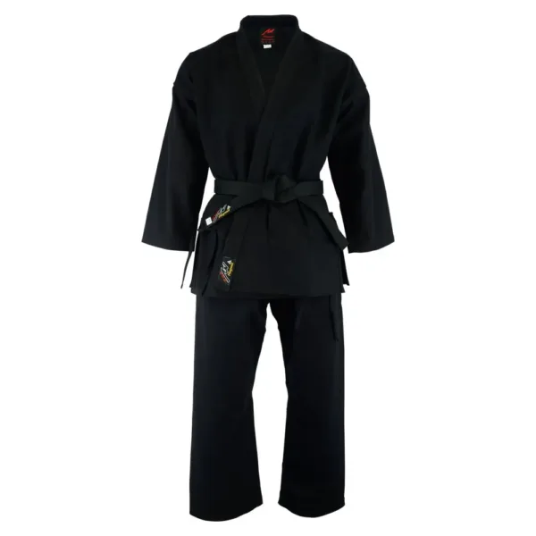 Sports Black Karate Uniform for Kids & Adults Lightweight Student Karate Gi Martial Arts Uniform with Belt SKU: Size 000/110