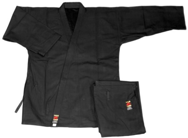Sports Black Karate Uniform for Kids & Adults Lightweight Student Karate Gi Martial Arts Uniform with Belt SKU: Size 000/110