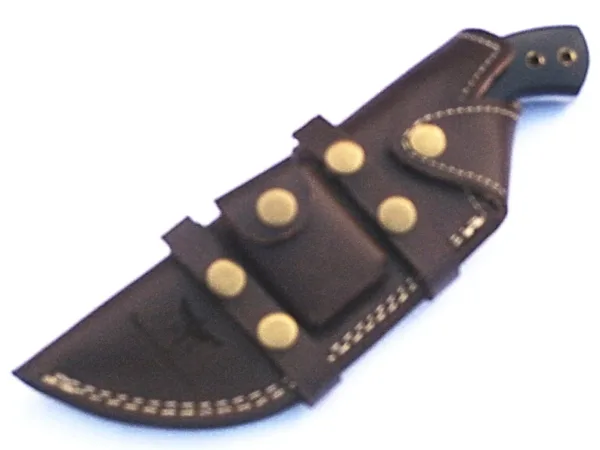 Damascus knife / Tracker / Hand Made / Custom / Forged Damascus / Black Micarta handle/ Survival Tool / Bushcraft / Fiel