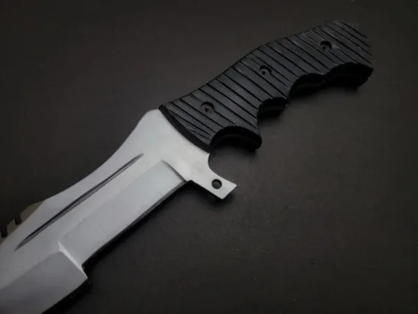 Tactical Custom Handmade Tracker Knife Full Tang Fixed Blade Hunting Knife With Cow Leather Sheath