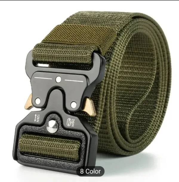 Men’s Tactical Belt for Outdoor Combat, Hunting & Survival | Military Utility Webbing Waist Belt
