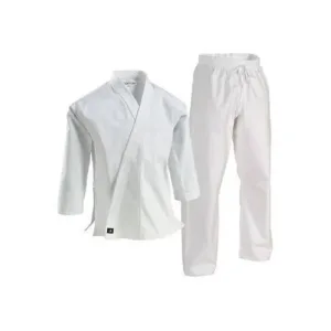 Sports White Karate Uniform for Kids & Adults Lightweight Student Karate Gi Martial Arts Uniform with Belt