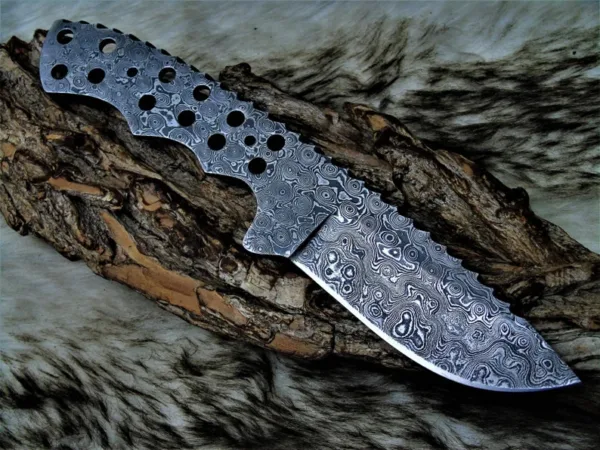 Handmade Damascus Damascus Blade, Hand forged Damascus Blank Blade