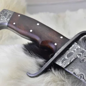 Beautiful Premium Quality Damascus Steel Custom Handmade Antique Bowie knife With Leather Sheath