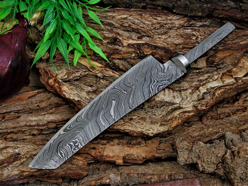 Custom Handmade premium quality Damascus Chef Knife Blank Blade Full Tang Custom Handmade premium quality Damascus Chef Knife Blank Blade Full Tang