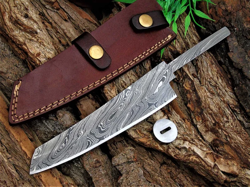 Custom Handmade premium quality Damascus Chef Knife Blank Blade Full Tang Custom Handmade premium quality Damascus Chef Knife Blank Blade Full Tang