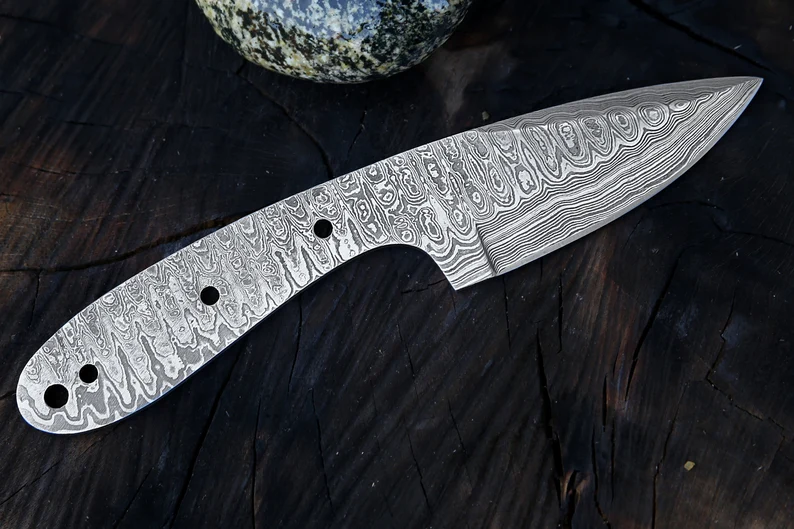 Blank Blade, Knife Blank, DIY Knife, Damascus Steel, Hunting Knife, Hand Made Knife, Christmas Gift, Anniversary Gift, Chef Gift, Knife Blank Blade, Knife Blank, DIY Knife, Damascus Steel, Hunting Knife, Hand Made Knife, Christmas Gift, Anniversary Gift, Chef Gift, Knife