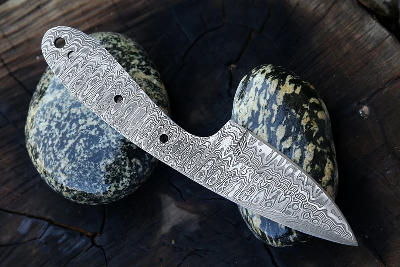 Blank Blade, Knife Blank, DIY Knife, Damascus Steel, Hunting Knife, Hand Made Knife, Christmas Gift, Anniversary Gift, Chef Gift, Knife Blank Blade, Knife Blank, DIY Knife, Damascus Steel, Hunting Knife, Hand Made Knife, Christmas Gift, Anniversary Gift, Chef Gift, Knife