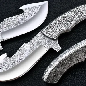 Handmade Knife Personalized Skinner Knife Custom Groomsmen gifts for him Thanksgiving Gift for Father Retirement Gifts