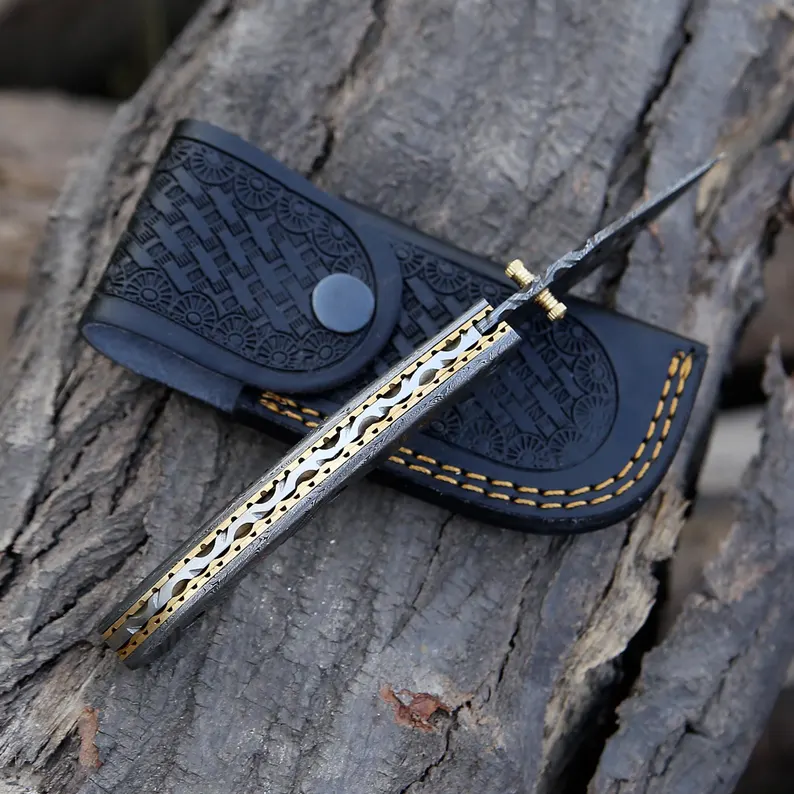 Custom Damascus Pocket Knife-Engraved Folding Knife for Men-Personalized Gift for Boyfriend-Monogrammed Gift for Groomsman Best man Gift Custom Damascus Pocket Knife-Engraved Folding Knife for Men-Personalized Gift for Boyfriend-Monogrammed Gift for Groomsman Best man Gift