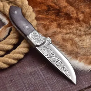 Handmade Knife Personalized Skinner Knife Custom Groomsmen gifts for him Thanksgiving Gift for Father Retirement Gifts