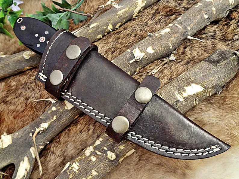 Custom Hand Forged Damascus Steel gut hook Skinner Knife,Bull Horn Handle,gift for husband Custom Hand Forged Damascus Steel gut hook Skinner Knife,Bull Horn Handle,gift for husband