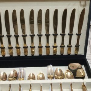 68 Pcs Gold Cutlery Set With Box