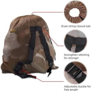 Decoy Bag for Duck Goose Turkey Waterfowl Hunting,Mesh Decoy Bag with Adjustable Straps,Duck Hunting Accessories